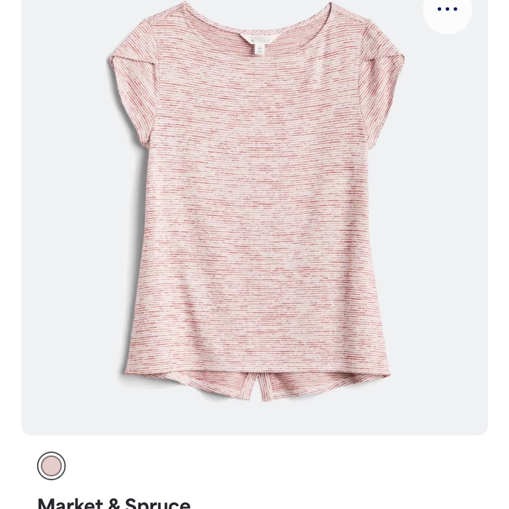 Market & Spruce Bravyan Button Back Knit Tee